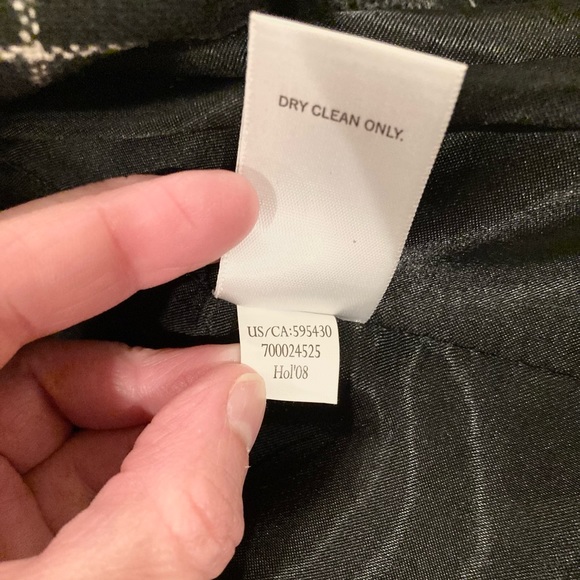 Banana Republic Plaid Wool Blend Blazer Jacket, Size XS - Picture 7 of 12